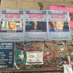 manifesti meloni trump netanyahu ricercati