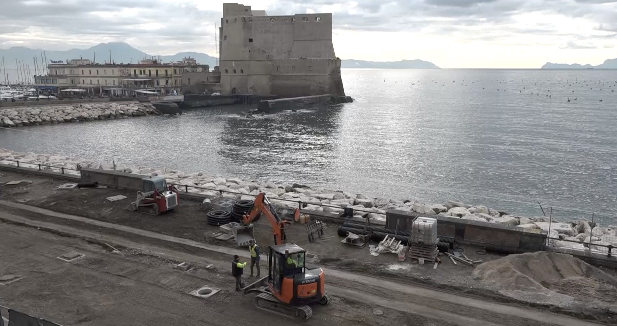 lavori restyling lungomare napoli