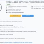 Napoli Como biglietti coppa italia