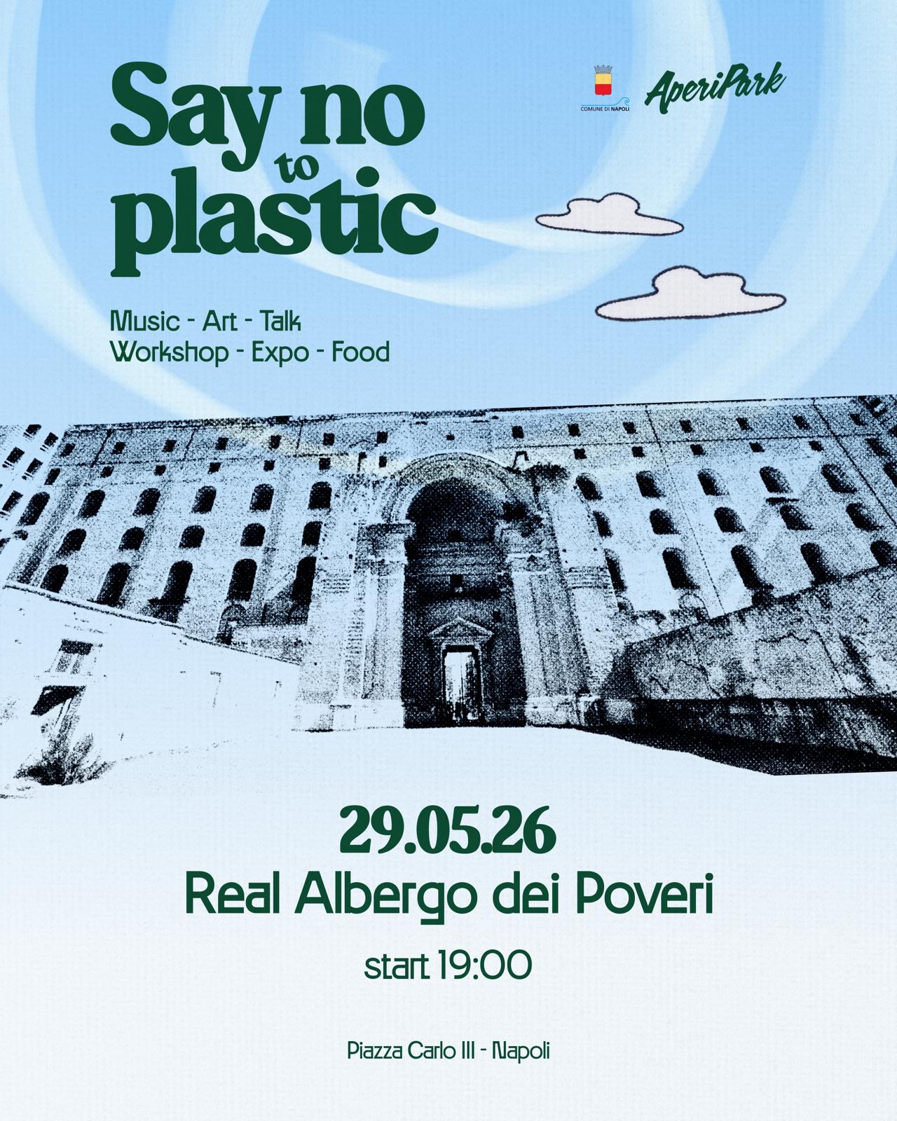 say no to plastic albergo dei poveri