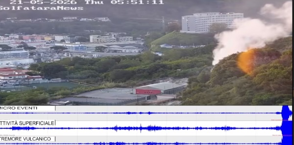 video solfatara terremoto campi flegrei