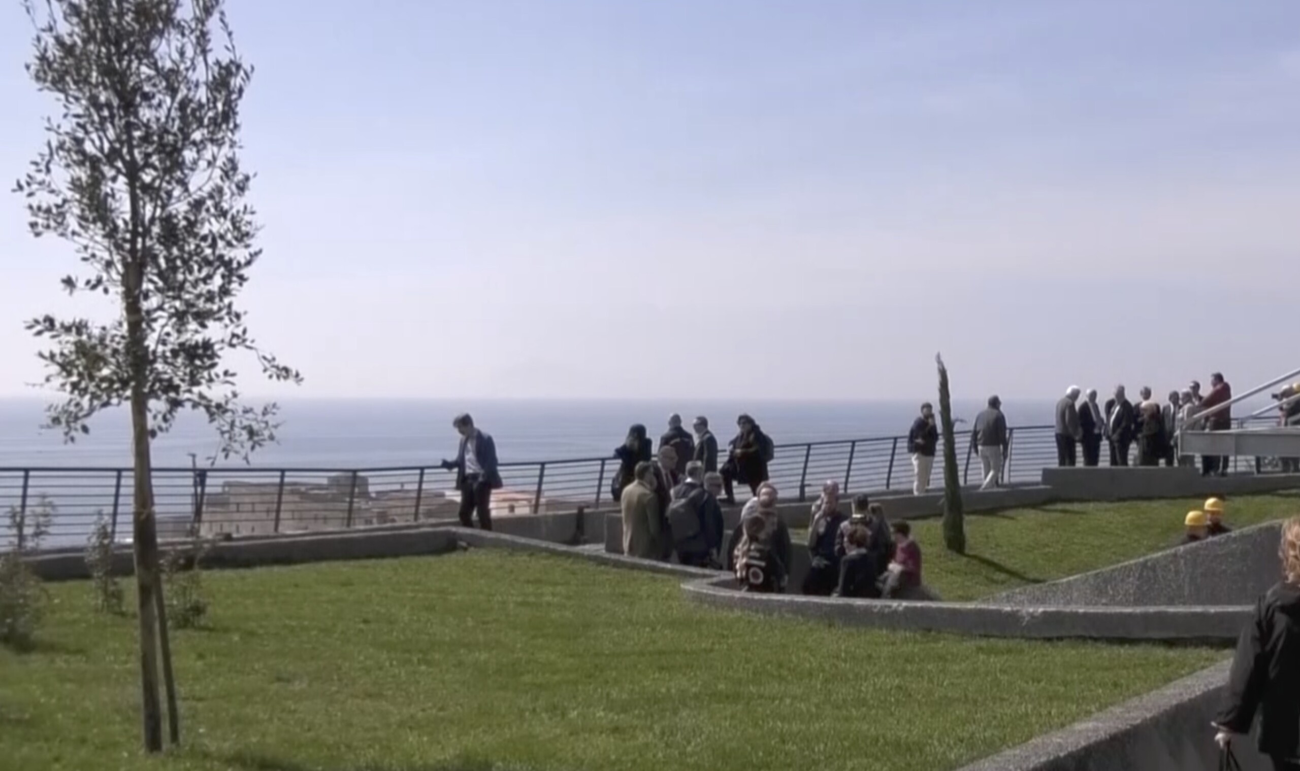 turista selfie monte echia grave