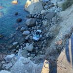 auto rubata precipitata scogliera ischia carabinieri